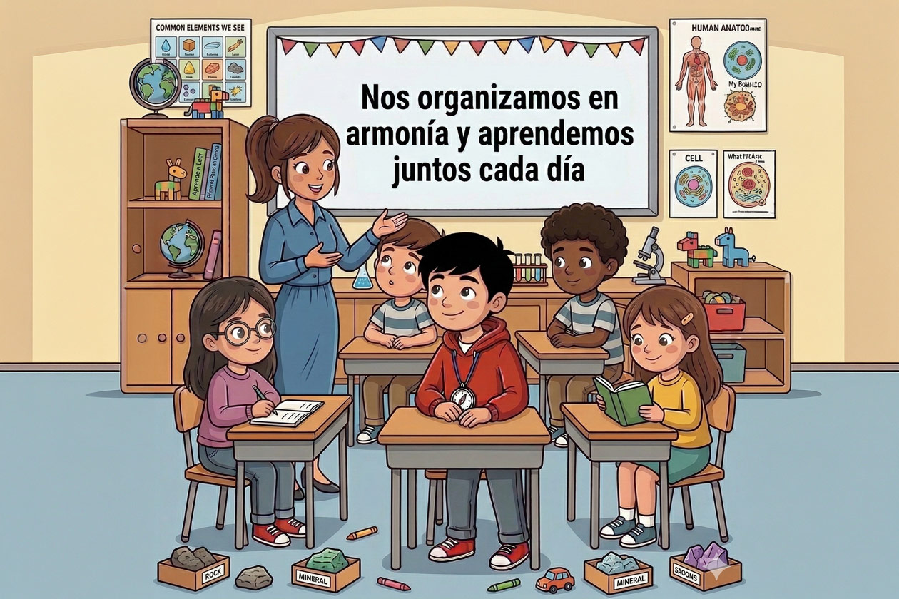 Nos organizamos y convivimos en armonía, para aprender mejor